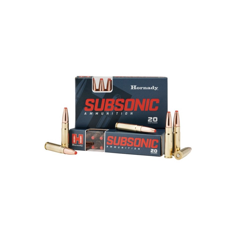 Hornady .300 Blackout subsonic 12,3g  190GR SUB-X Boite de 20cps