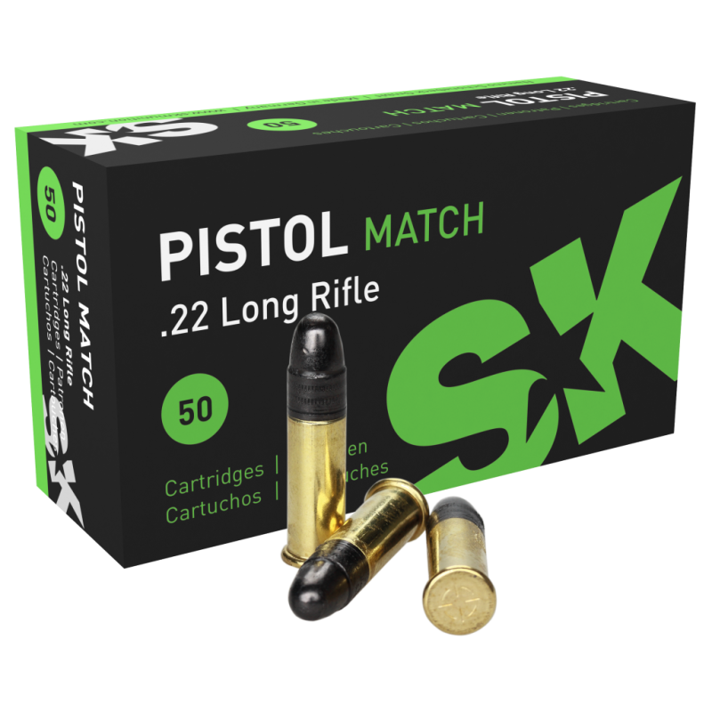 22 LR SK Pistol 40grs  Boite de 50 cps