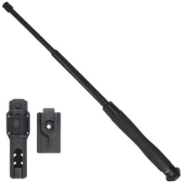 ESP Expandable Baton 20¨Easy Lock Black Button Unlock + Holster