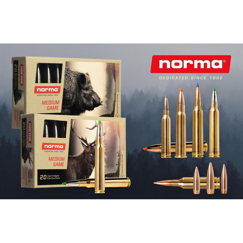 Norma 7.5x55  Oryx 165 grs 10,7 Boite de 20 cps