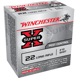 Winchester 22 Long Rifle Super X- 12 plombs 50 cps