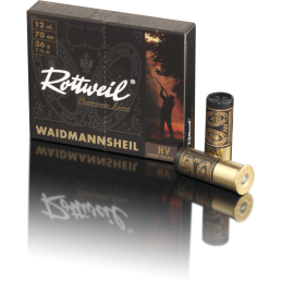 Rottweil Waidmannsheil noir Plastic 12/70 4,0 mm 36g - Boite de 10 cps