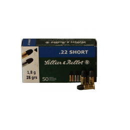 Sellier&Bellot 22 SHORT 28gr 1,8g - Boite de 50 cps