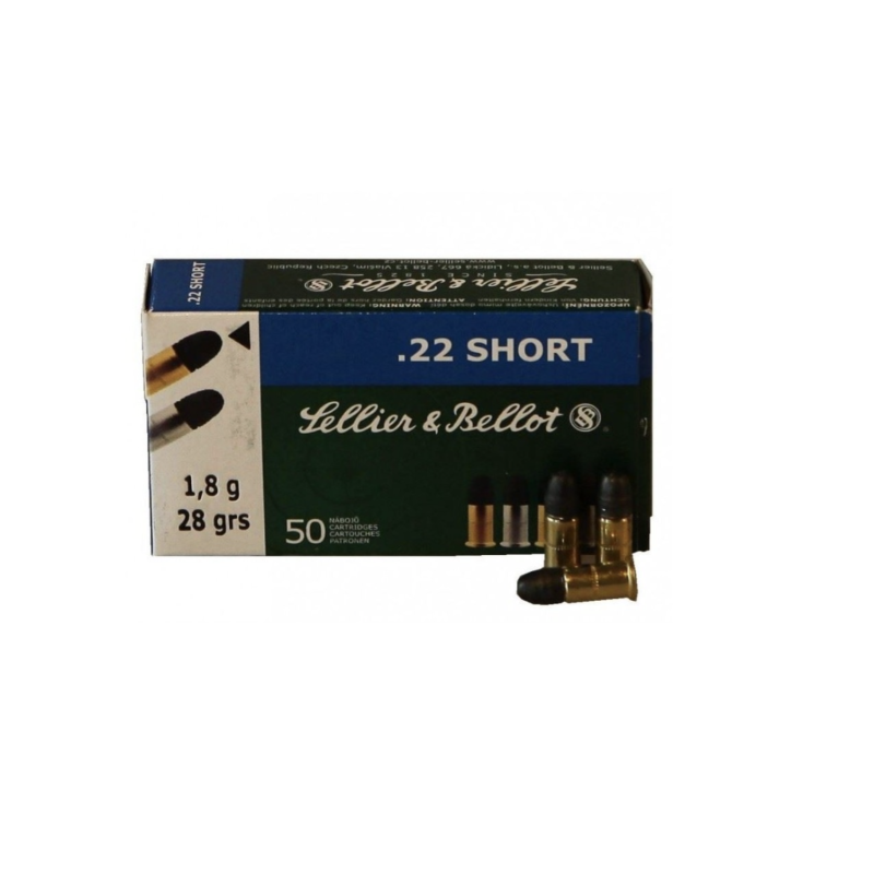 Sellier&Bellot 22 SHORT 28gr 1,8g - Box mit 50 Patronen