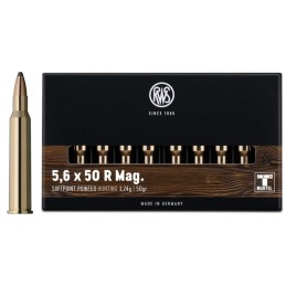 RWS Kal. 5.6x50 Mag RWS T-M 3.24 50gr - Box mit 20 Patronen