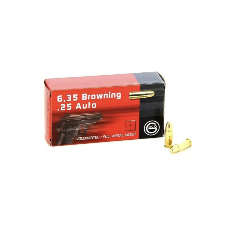 Geco Kal. 6.35 Browning 3,2/49grs - Box mit 50 Patronen