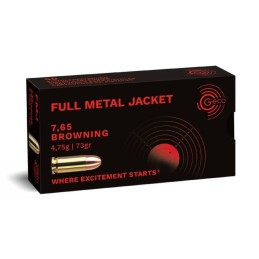 Geco Kal. 7.65 Browning FMJ 4,75 g / 73 gr - Box mit 50 patronen