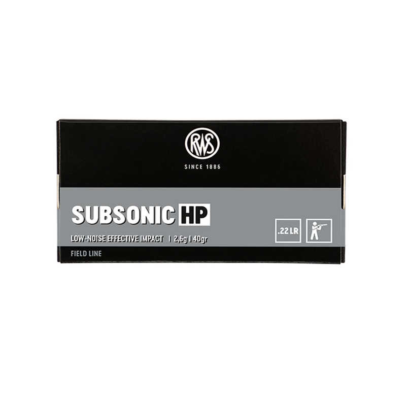 RWS  22 LR Subsonic HF 2,6g 40gr - Boite de 50 cps