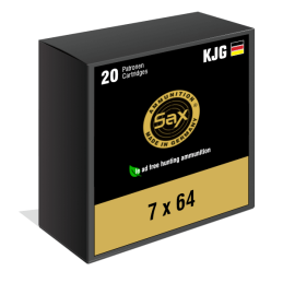 SAX 7x64 KGJ - SR 6.75g / 104 grs - Box mit 20 patronen