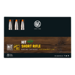 RWS Kal.9.3x62 Hit Short Rifle 16.2g / 250grs - Box mit 20 Patronen