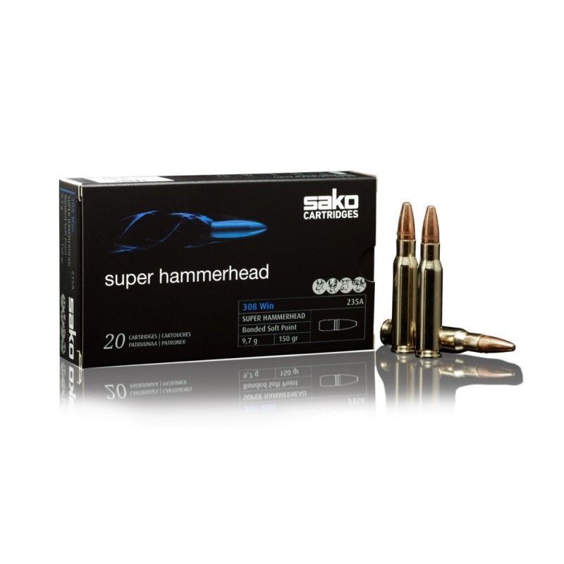Sako cal .30-06 Super Hammerhead  SP 11.7 g / 180 gr - Boite de 20 cps