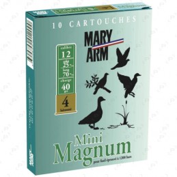 Mary Arm Mini Mag 40gr cal. 12/70 n.4 Plomb 3,25 - Boite de 10 cps