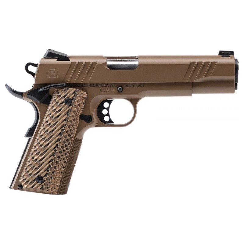 Bersa B1911 5" 45 ACP Flat Dark Earth - 8 coups