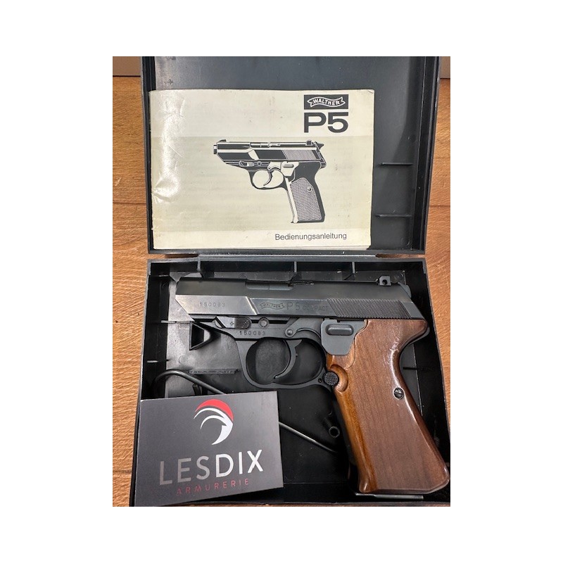 OCC- Pistolet walther P5 Compact Cal. 9x19 Etat Neuf Boite + Manuel OCC- Pistolet walther P5 Compact Cal. 9x19 Etat Neuf Boite + Manuel