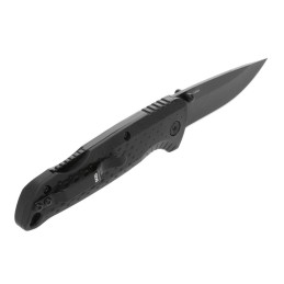 SOG KNIVES ADVENTURER LB FOLDING KNIFE DROP POINT BLACK