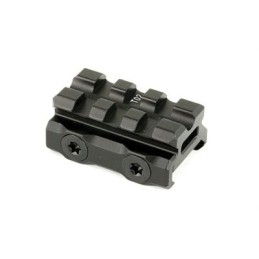 LEAPERS UTG SUPER SLIM PICATINNY RISER MOUNT 12" HEIGHT 3 SLOTS., BLACK