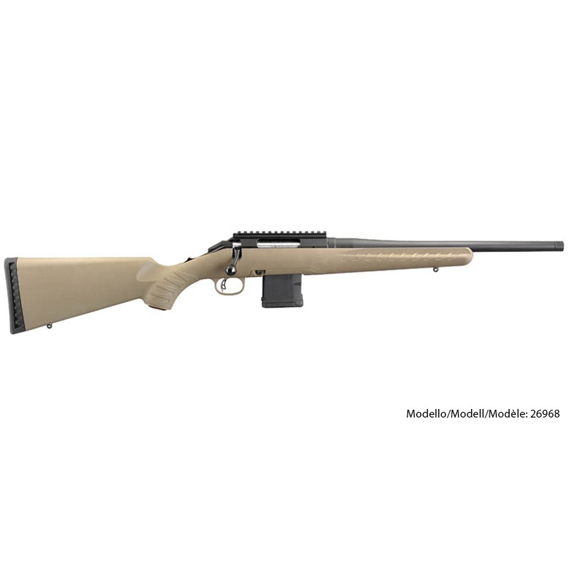 Ruger, Carabine, American Rifle Ranch, .300 Blackout, 16.12", MT5/8"-24, 10 coups, FDE