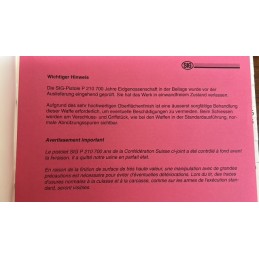 Pistolet Sig P210 Jubilé 700 ans 1291–1991 9x19