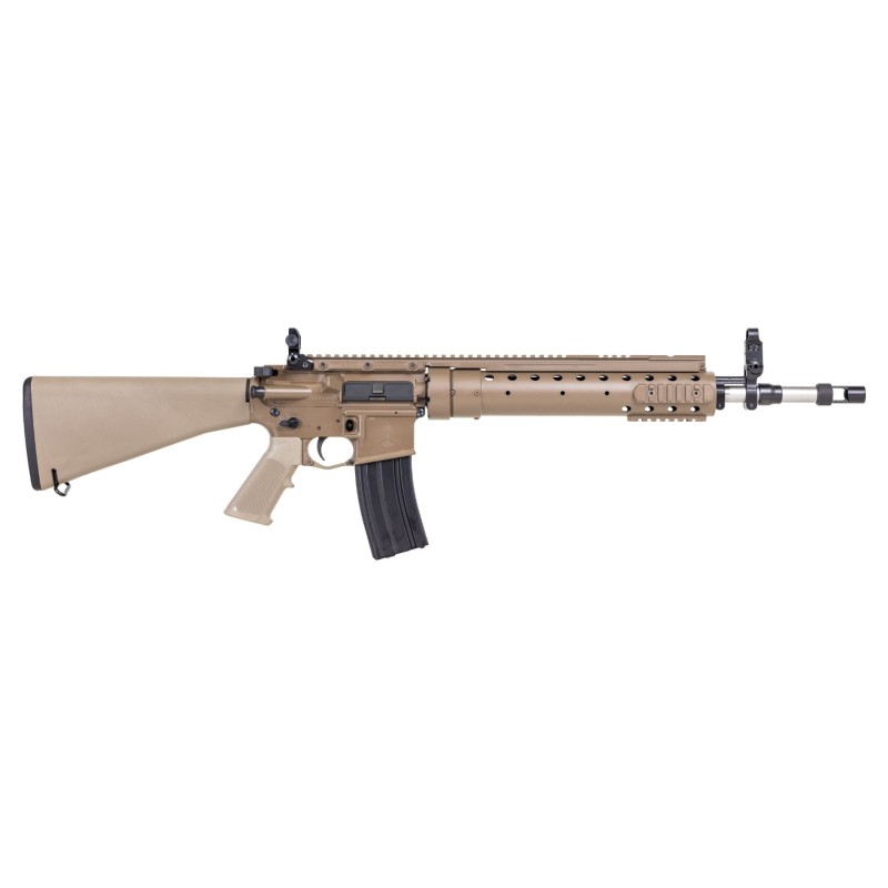 PSA SABRE-15 MK12 MOD 0 WITH PRI GEN III TUBE AND PEQ RAIL 18" A1 RIFLE - FDE