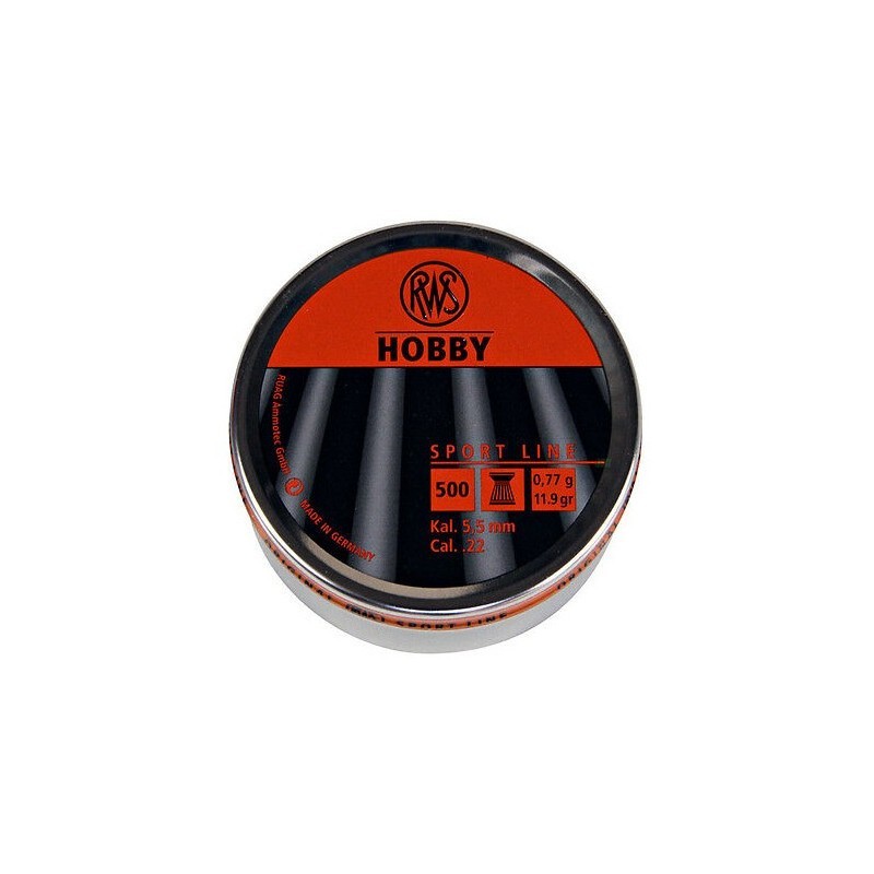 RWS Air Pellets 5.5 mm Sport Line Hobby 0.77 g / 11.9 gr Boite de 500