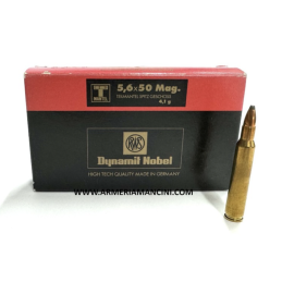 RWS cal. 5.6x50 Mag Teilmantel 4,1 / 63gr - Boite de 20 cps