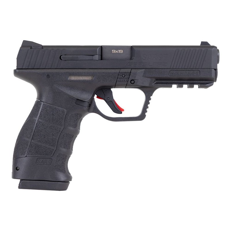 SAR SAR9T 9mm 4.4" 17rd Pistol, Black