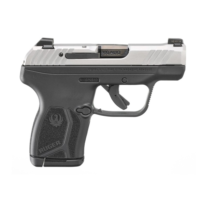 Ruger LCP Max Compact .380 ACP 2.80" 10rd Pistol, Black / Matte Stainless