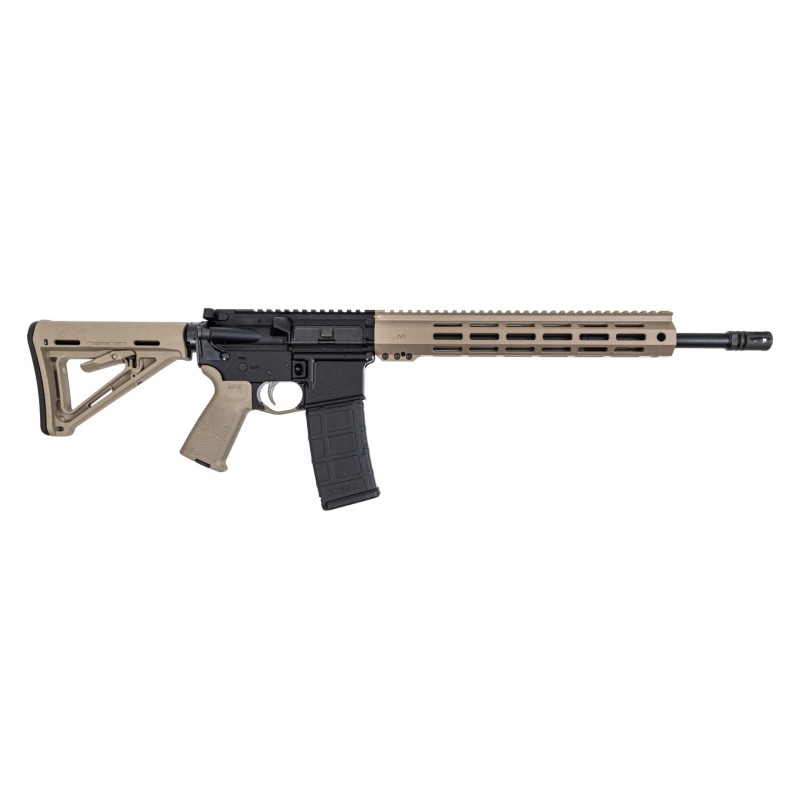 PSA 16" Mid-Length 5.56 NATO 1/7 Nitride 13" Lightweight Hex M-Lok MOE EPT Stealth Rifle, FDE