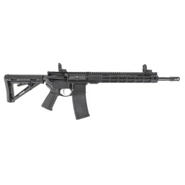 PSA 16" Mid-Length 5.56 NATO 1/7 Nitride 13" Lightweight Hex M-Lok MOE EPT Rifle w/MBUS Sight Set