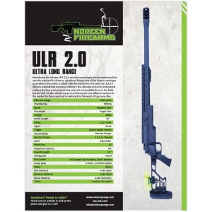 Noreen ULR 2.0 .50 BMG 30" Single Shot Bolt Action Rifle, Black