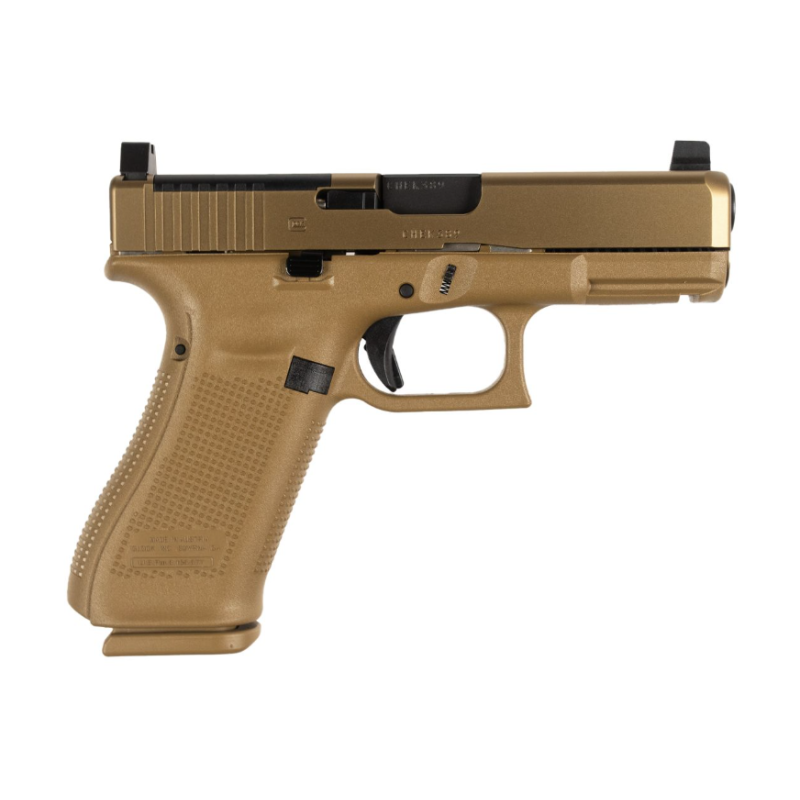 Glock 19X V Series MOS 4.02" 9mm 19rd/17rd Pistol w/ Ameriglo Sights, Coyote