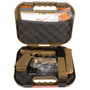 Glock 19X V Series MOS 4.02" 9mm 19rd/17rd Pistol w/ Ameriglo Sights, Coyote