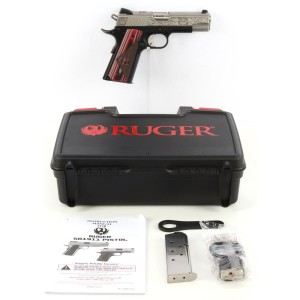 Ruger Pistole, SR1911 Commander-Style, .45 Auto, 4.25", 7-rds, Red Barn Edition