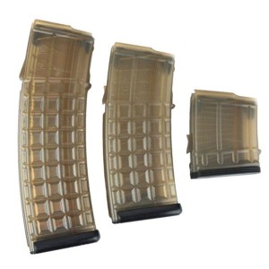 STEYR ARM 42 ROUND .223 REM DETACHABLE MAGAZINE, CLEAR BODY/BLACK BASE